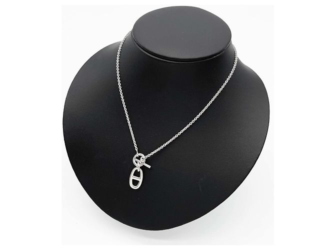 Hermès Collana HERMES Amulette Chaine d'Ancre Argento - vista 7