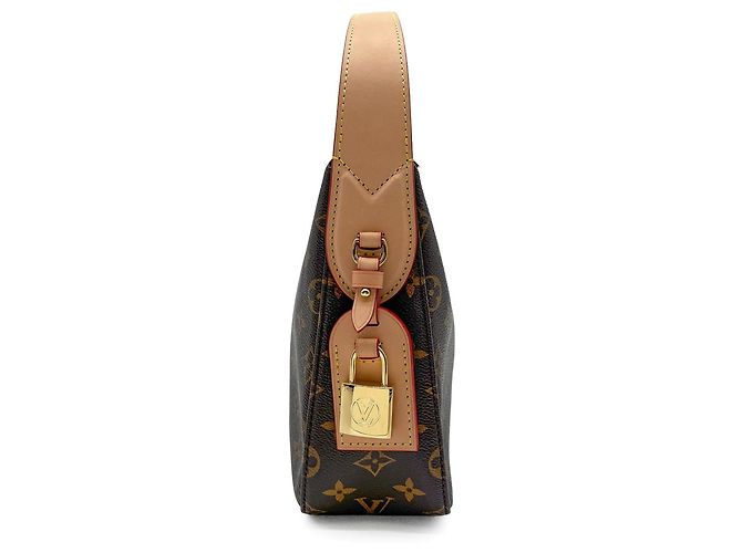Borsa Louis Vuitton Slouchy PM Marrone Beige - vista 4