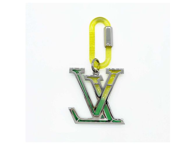 Louis Vuitton Bijou Sac LV Prism Bag Charm Keychain Verde Giallo - vista 2