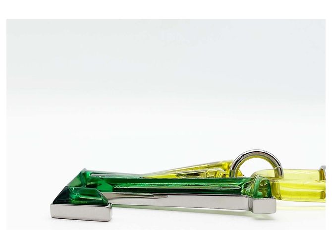 Louis Vuitton Bijou Sac LV Prism Bag Charm Keychain Verde Giallo - vista 3