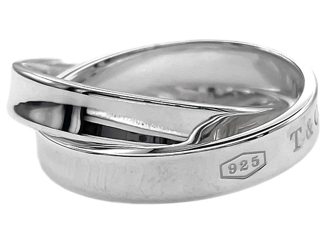Tiffany & Co. 1837 Interlocking Double Band Ring Silber - Ansicht 3