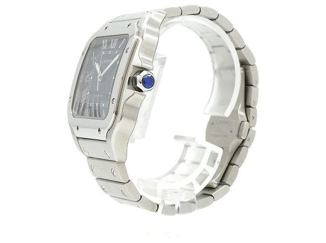 Orologio da uomo Cartier Santos de LM WSSA0030 Quadrante Blu - vista 2