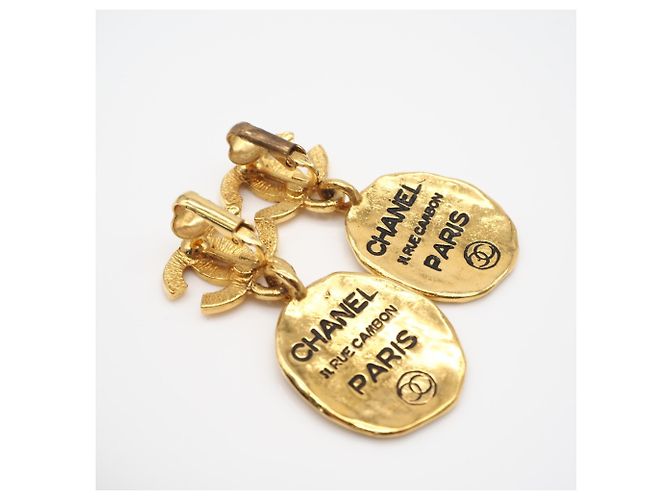 Orecchini a clip Chanel Coco Mark Cambon D'oro - vista 2