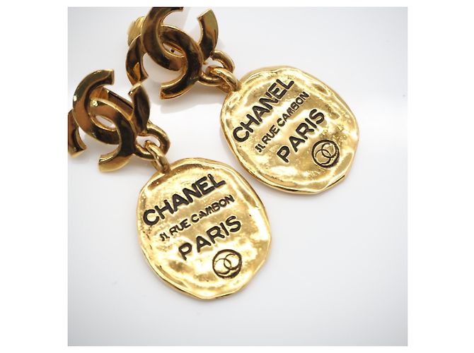 Orecchini a clip Chanel Coco Mark Cambon D'oro - vista 6