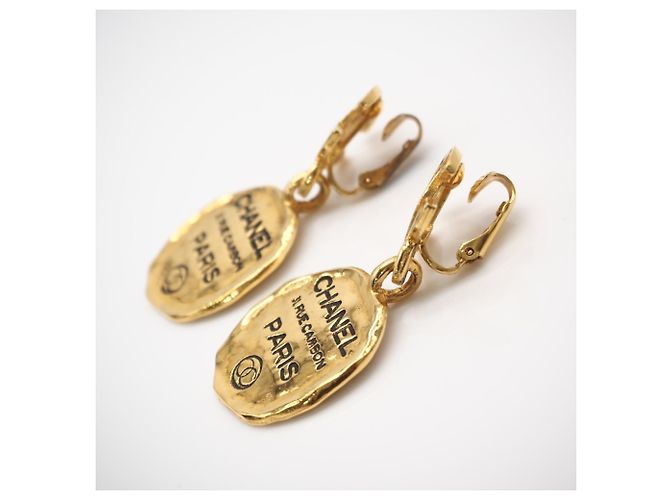 Orecchini a clip Chanel Coco Mark Cambon D'oro - vista 7