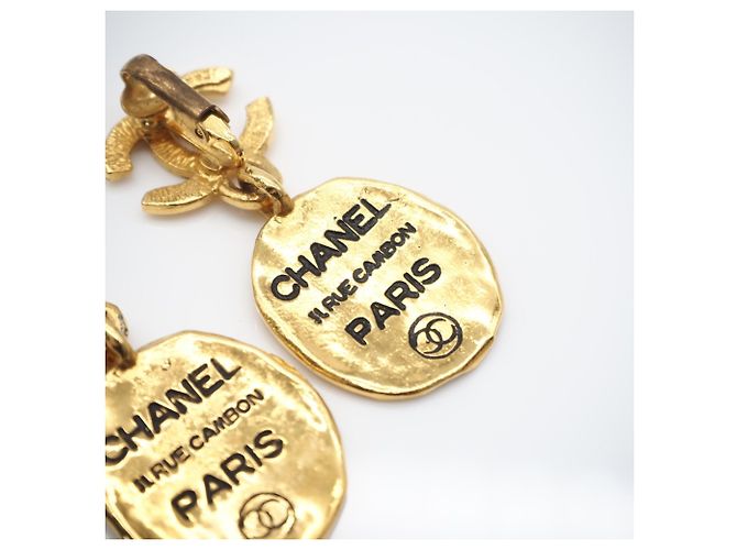 Orecchini a clip Chanel Coco Mark Cambon D'oro - vista 8