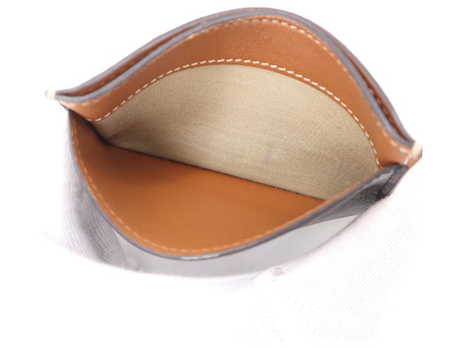 Céline Celine Triomphe Canvas Logo Card Case Brown - view 15