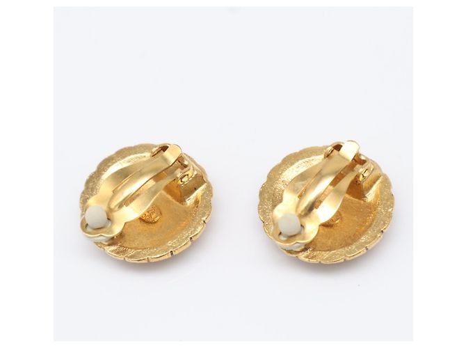 Orecchini a clip Chanel Coco Mark placcati oro D'oro - vista 2