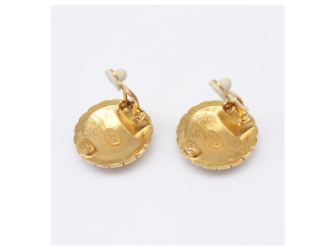 Orecchini a clip Chanel Coco Mark placcati oro D'oro - vista 4