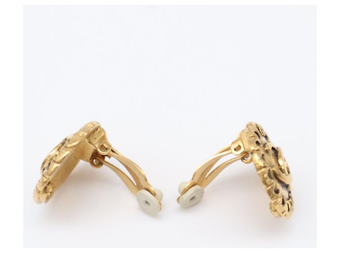 Orecchini a clip Chanel Coco Mark placcati oro D'oro - vista 6