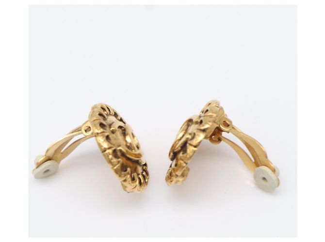 Orecchini a clip Chanel Coco Mark placcati oro D'oro - vista 7