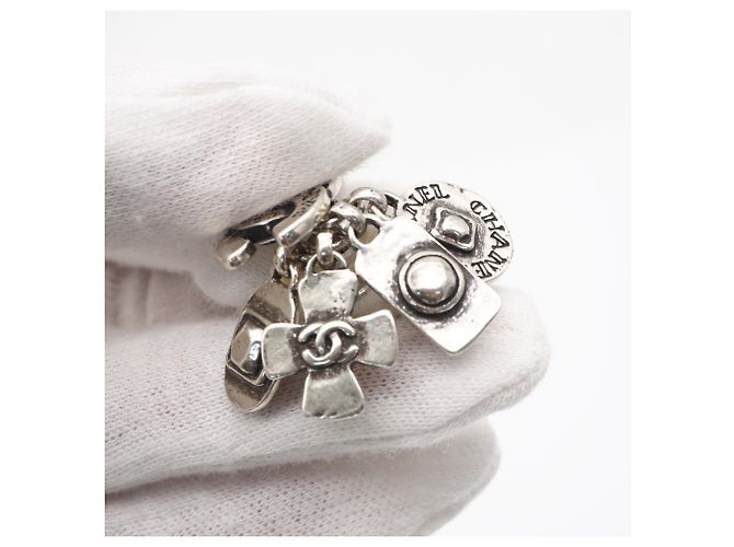 Orecchini Chanel Coco Mark Charm 99A Argento - vista 10