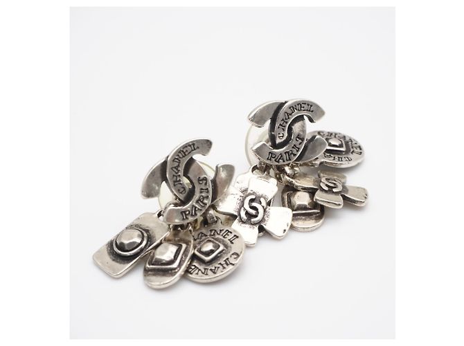 Orecchini Chanel Coco Mark Charm 99A Argento - vista 2
