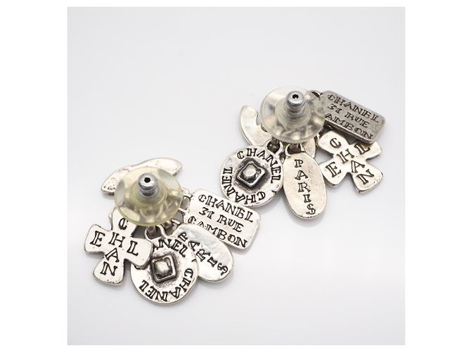 Orecchini Chanel Coco Mark Charm 99A Argento - vista 4
