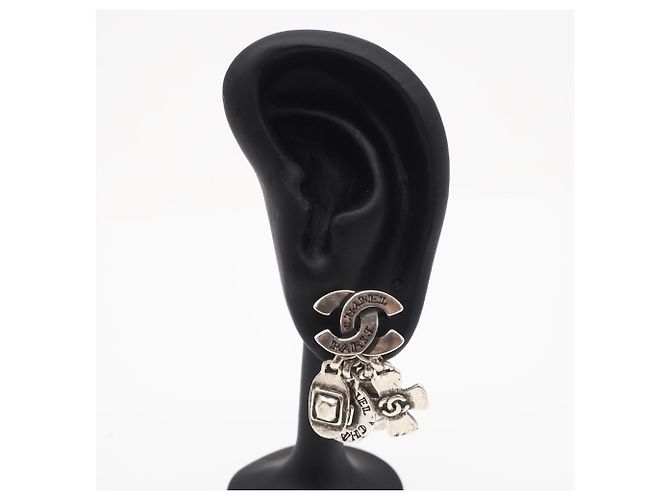 Orecchini Chanel Coco Mark Charm 99A Argento - vista 6