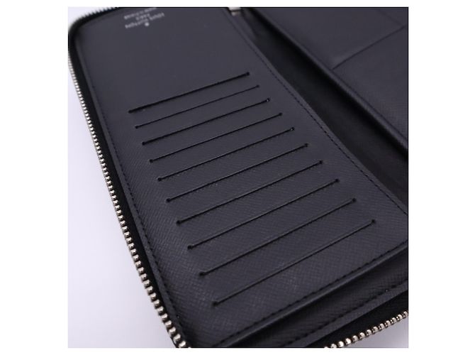 Zippy Louis Vuitton Damier Graphite Long Wallet Brown Black - view 12