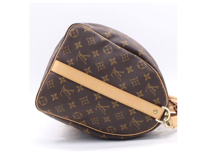 Louis Vuitton Monogram Keepall Bandoulière 45 Boston Bag Marrone Beige - vista 10