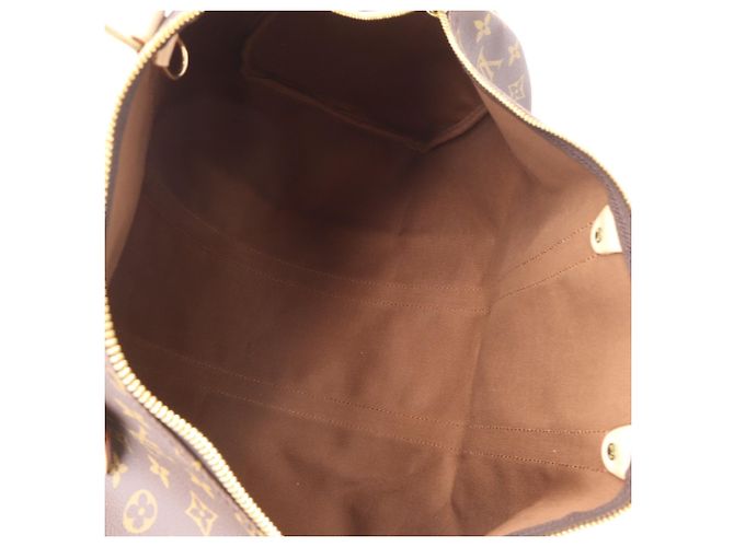 Louis Vuitton Monogram Keepall Bandoulière 45 Boston Bag Marrone Beige - vista 16