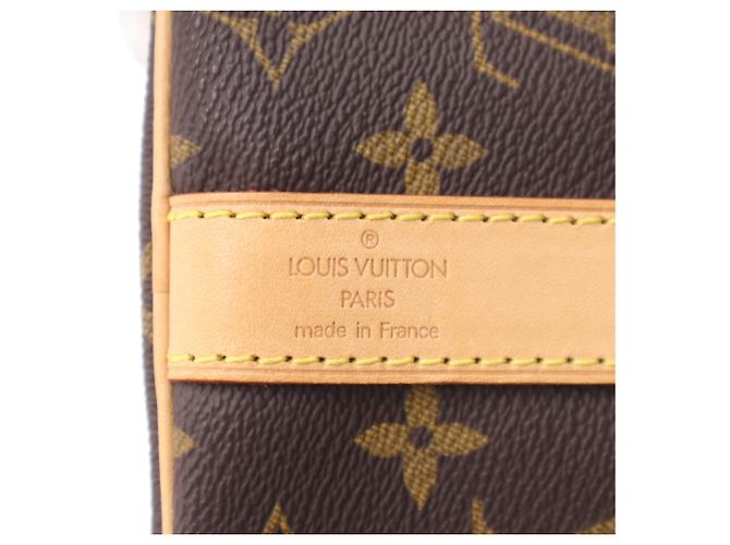 Louis Vuitton Monogram Keepall Bandoulière 45 Boston Bag Marrone Beige - vista 17
