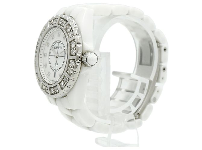 Orologio da donna Chanel J12 Diamond H2429 Quadrante Bianco - vista 2