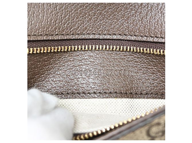 Gucci Blondie NM Chain Flap GG Coated Canvas Small Beige - vista 5