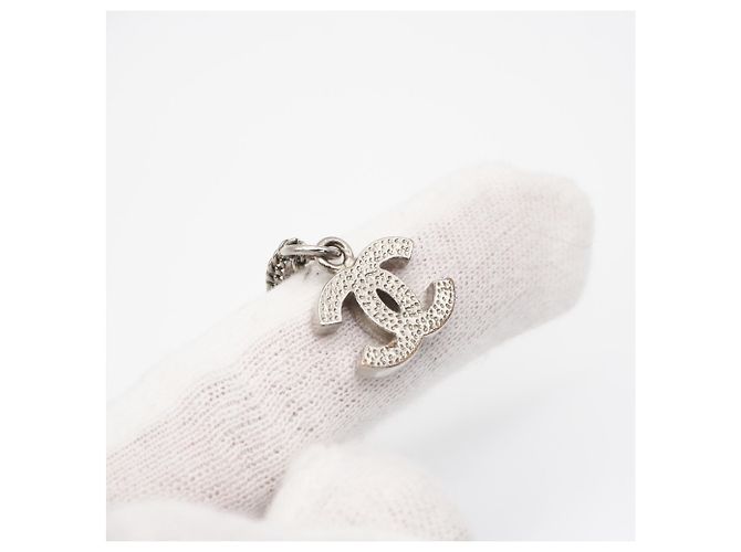 Collana Chanel Coco Mark con strass Argento - vista 11