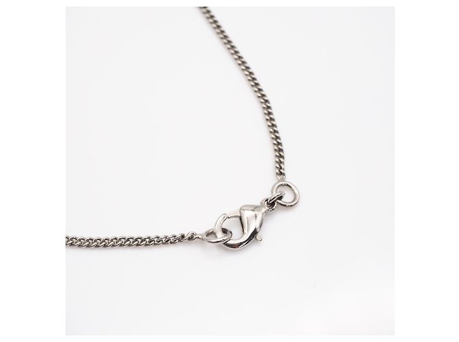 Collana Chanel Coco Mark con strass Argento - vista 7