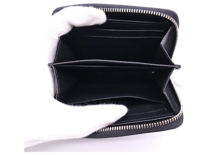 Louis Vuitton Epi Zippy Coin Purse Noir Negro - vista 12