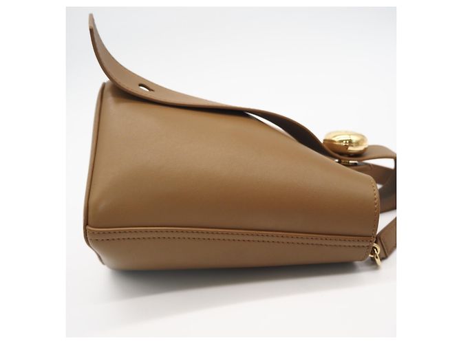Borsa Loewe Pebble Bucket Mini Marrone - vista 10