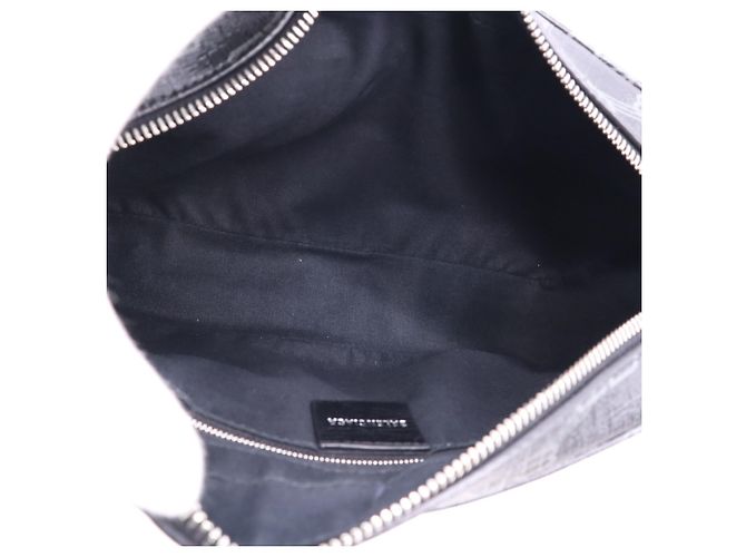Borsa a tracolla Balenciaga BB Monogram Marrone Nero - vista 12