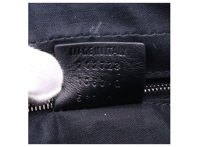 Borsa a tracolla Balenciaga BB Monogram Marrone Nero - vista 16