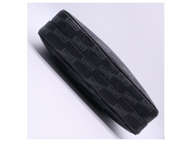 Borsa a tracolla Balenciaga BB Monogram Marrone Nero - vista 8