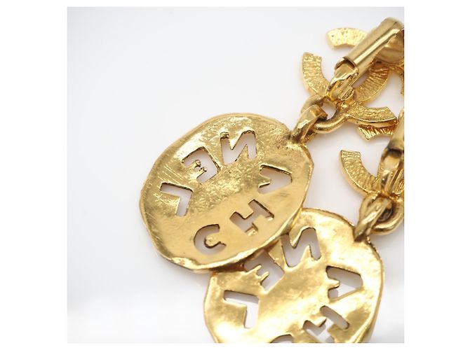 Chanel Coco Mark Logo Clip-Ohrringe Golden - Ansicht 10