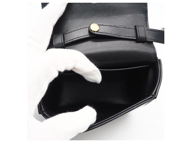 Céline CELINE Triomphe Mini Claude Shoulder Bag Black - view 12