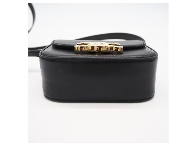 Céline CELINE Triomphe Mini Claude Shoulder Bag Black - view 7
