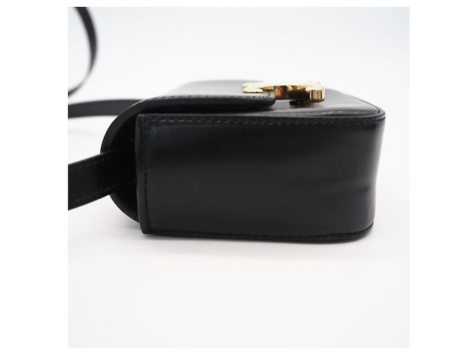 Céline CELINE Triomphe Mini Claude Shoulder Bag Black - view 8