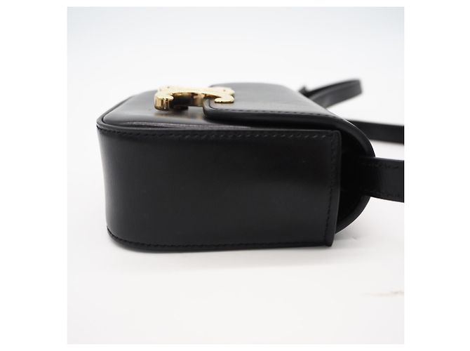 Céline CELINE Triomphe Mini Claude Shoulder Bag Black - view 9