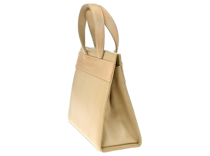 Borsa Tote convertibile Vara Bow in pelle Small Salvatore Ferragamo Beige - vista 4