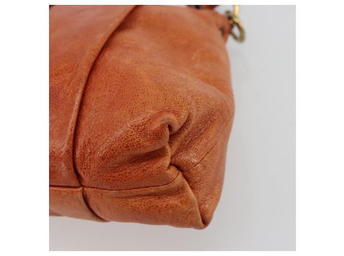 Chloé Bolso Tote Chloe Heloise con cremallera de cuero Large Naranja - vista 7