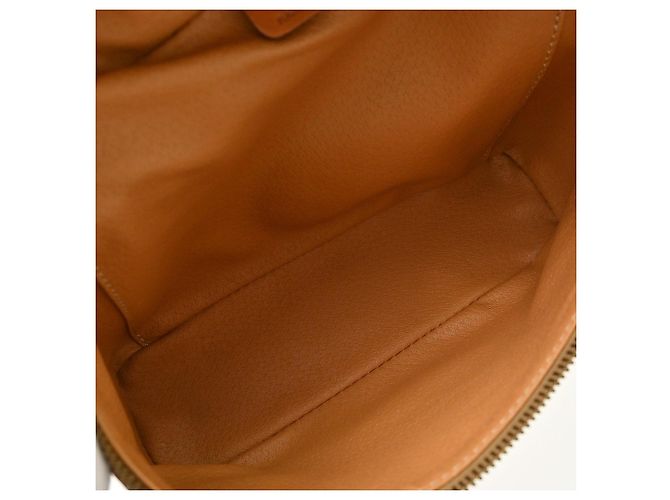 Céline Celine Top Handle Vanity Box Triomphe Coated Canvas Marrone - vista 3