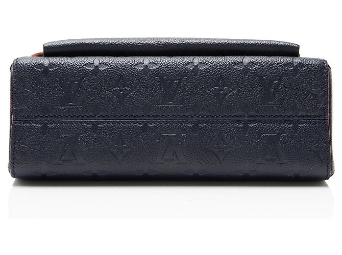 Borsa a tracolla Louis Vuitton Monogram Empreinte Vavin PM Blu - vista 4