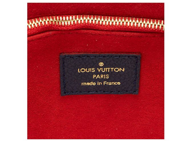 Borsa a tracolla Louis Vuitton Monogram Empreinte Vavin PM Blu - vista 8