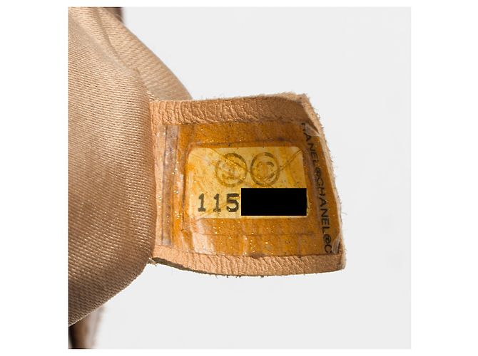 Gabrielle Sac Satchel Chanel en agneau matelassé bubble Marron - vue 6