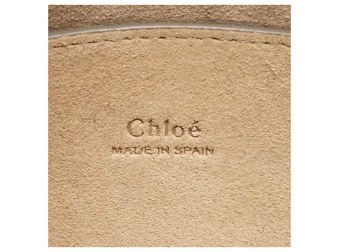 Chloé Bolso de hombro Chloe Faye Small de piel de becerro y ante Azul - vista 8