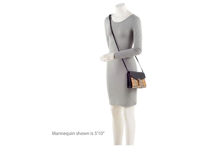Burberry Vintage Check Macken Small Crossbody Marrone Beige - vista 5