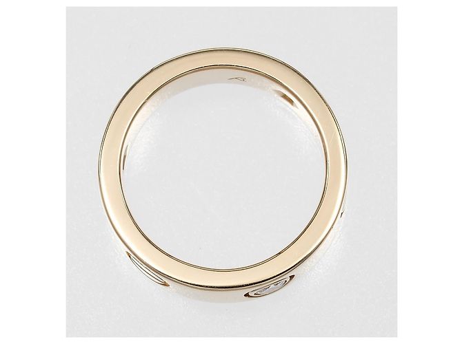 Bague Cartier Love 3 Diamants Or Jaune 18K avec Diamants Doré - vue 7