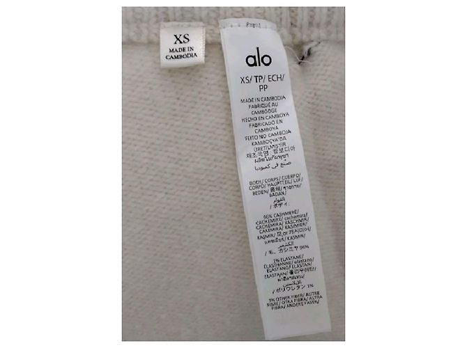 Yves Salomon Shorts de cachemira blanco - vista 6