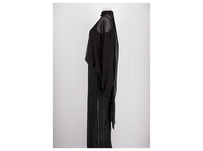 Rat & Boa Maxikleid Schwarz Viscose - Ansicht 5