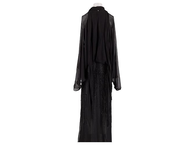 Rat & Boa Maxikleid Schwarz Viscose - Ansicht 6