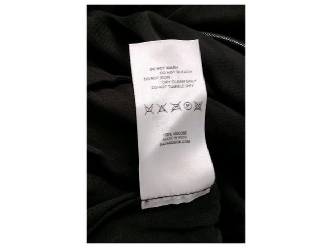 Rat & Boa Maxikleid Schwarz Viscose - Ansicht 8